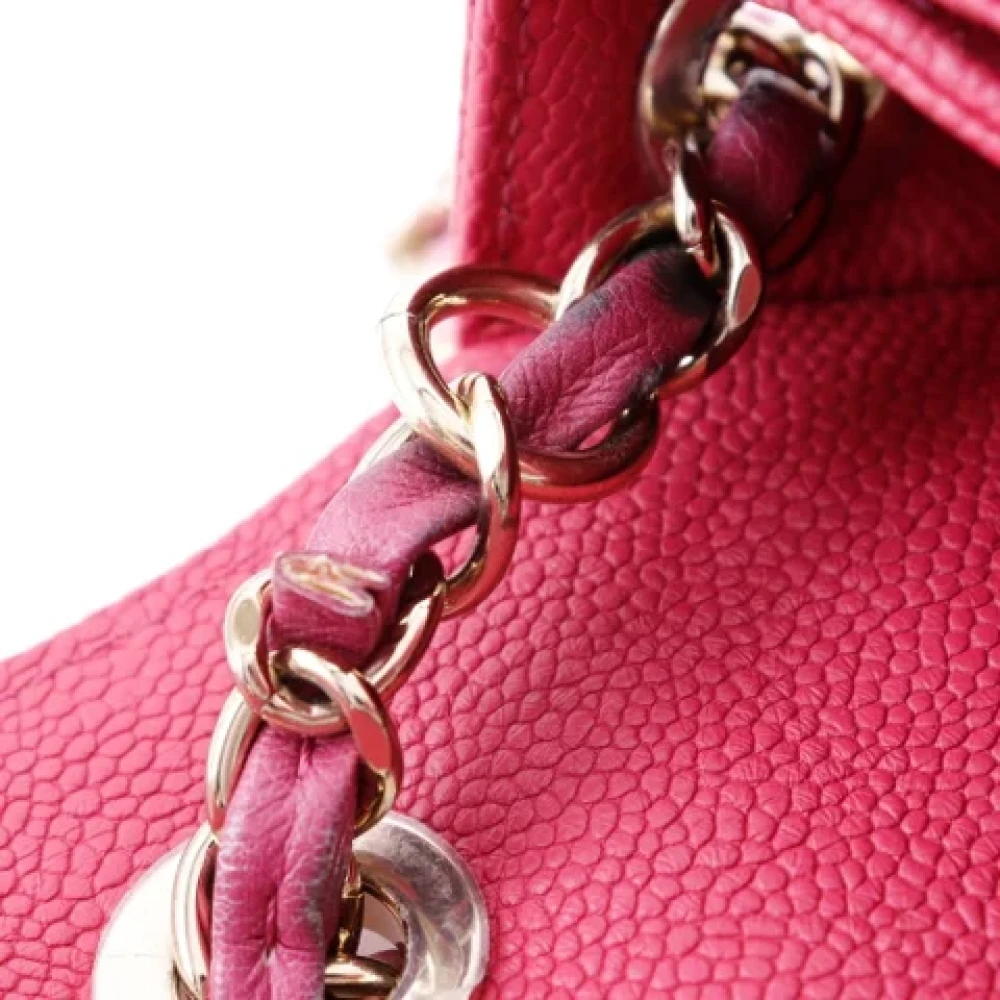 Chanel Vintage Pre-owned Leather handbags Pink Dames