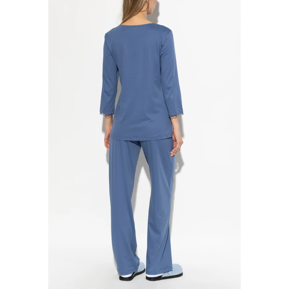 Hanro Pyjama Anouk Blue Dames