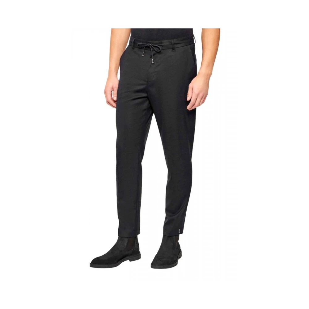 Hugo Black Slim-Fit Trousers - Male - Slim-Fit Trousers - M - Trousers