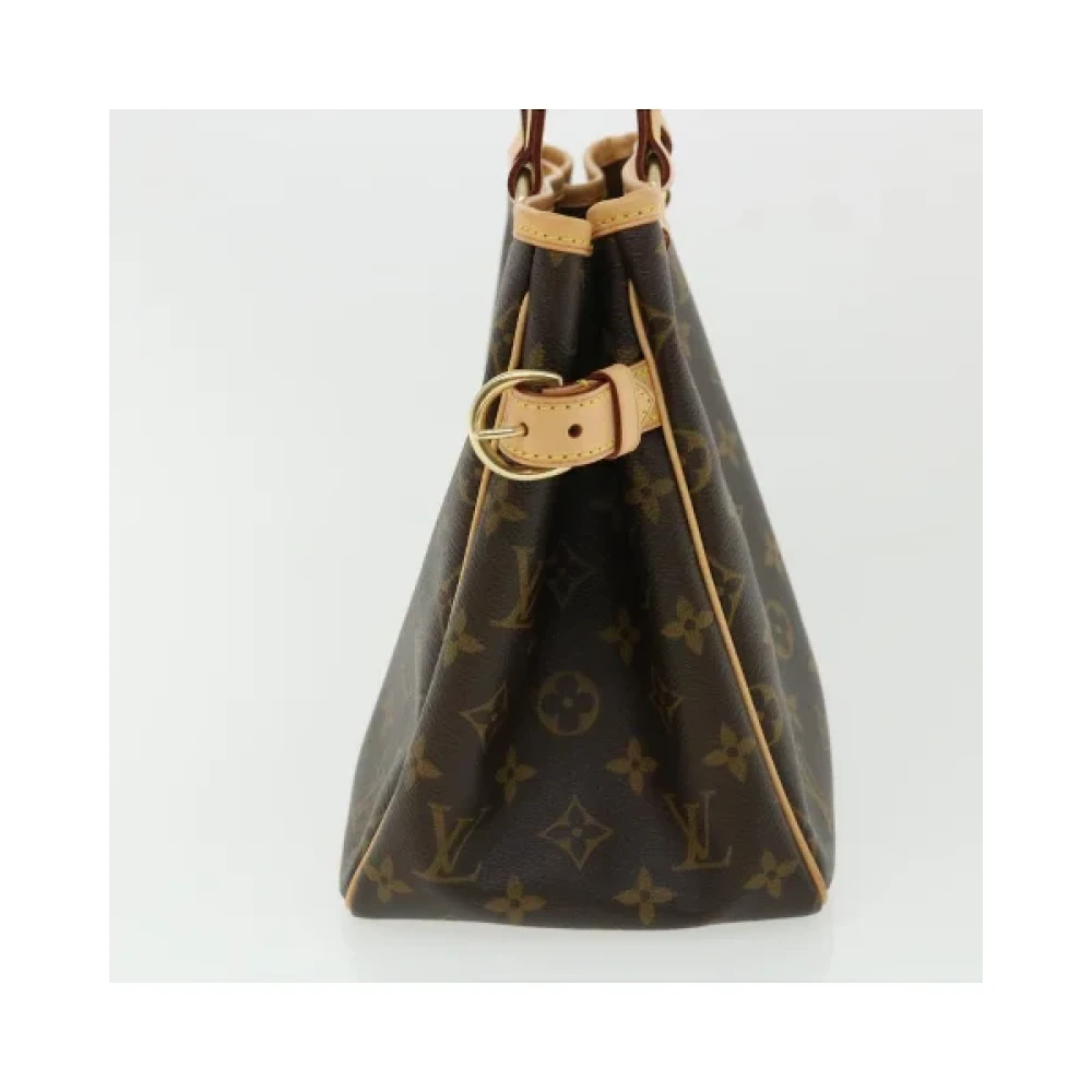 Louis Vuitton Vintage Tweedehands Brunt Lerret Louis Vuitton Batignolles Schoudertas Brown Dames