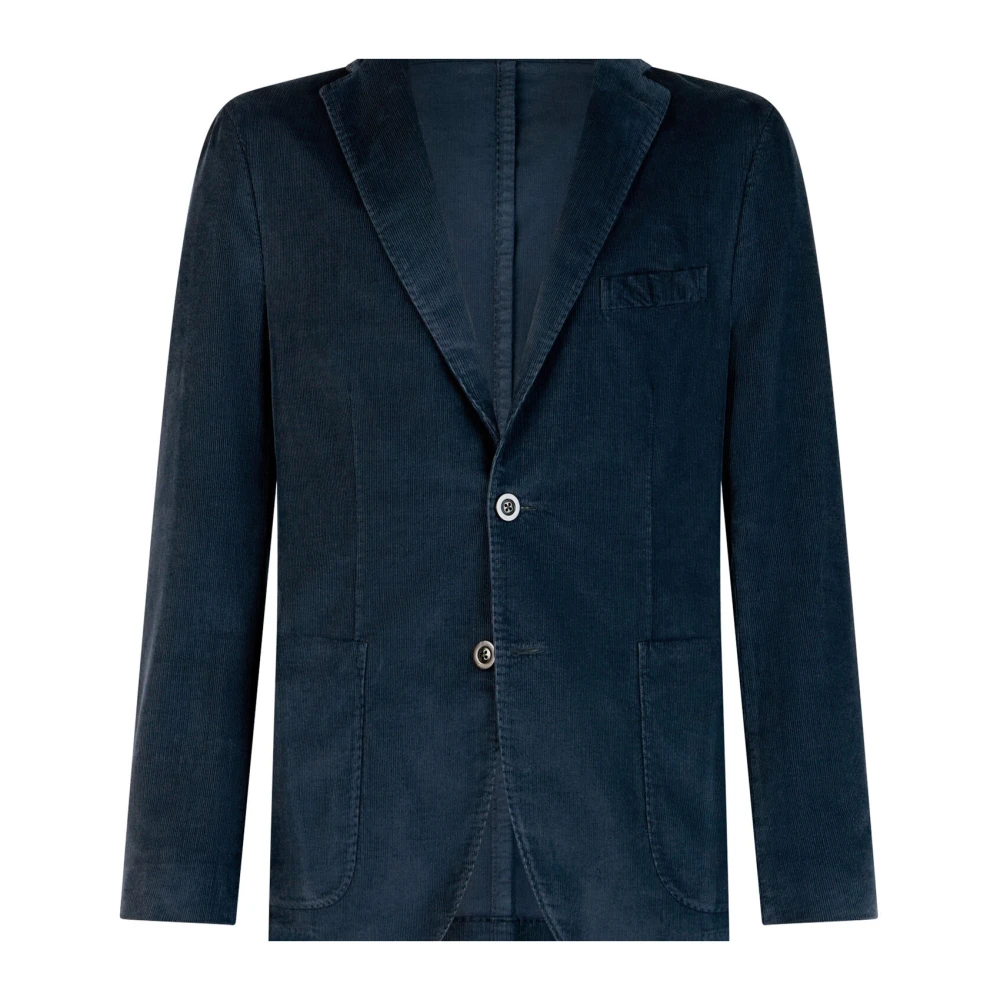 Boglioli Garment Dyed Corduroy K-Jacket Blue Heren