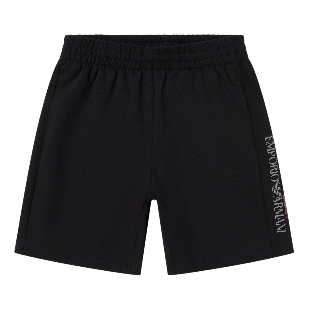 Emporio Armani Ea7 Boys Black Shorts, 14 Y, Train Visibility Bermuda Shorts