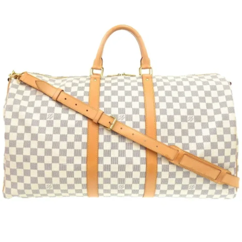 Louis Vuitton Vintage Pre-owned Fabric handbags White Unisex