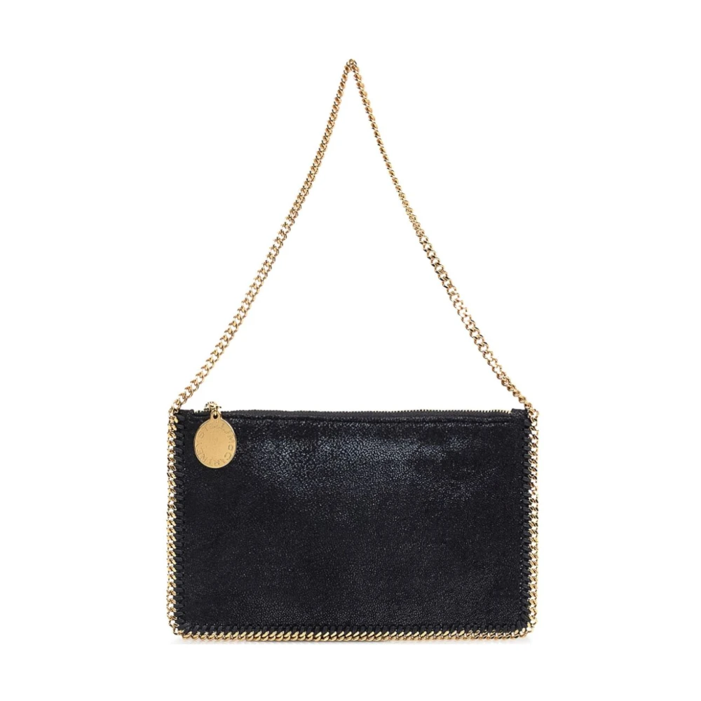 Stella Mccartney Zwarte Schoudertas met Kettingband Black Dames