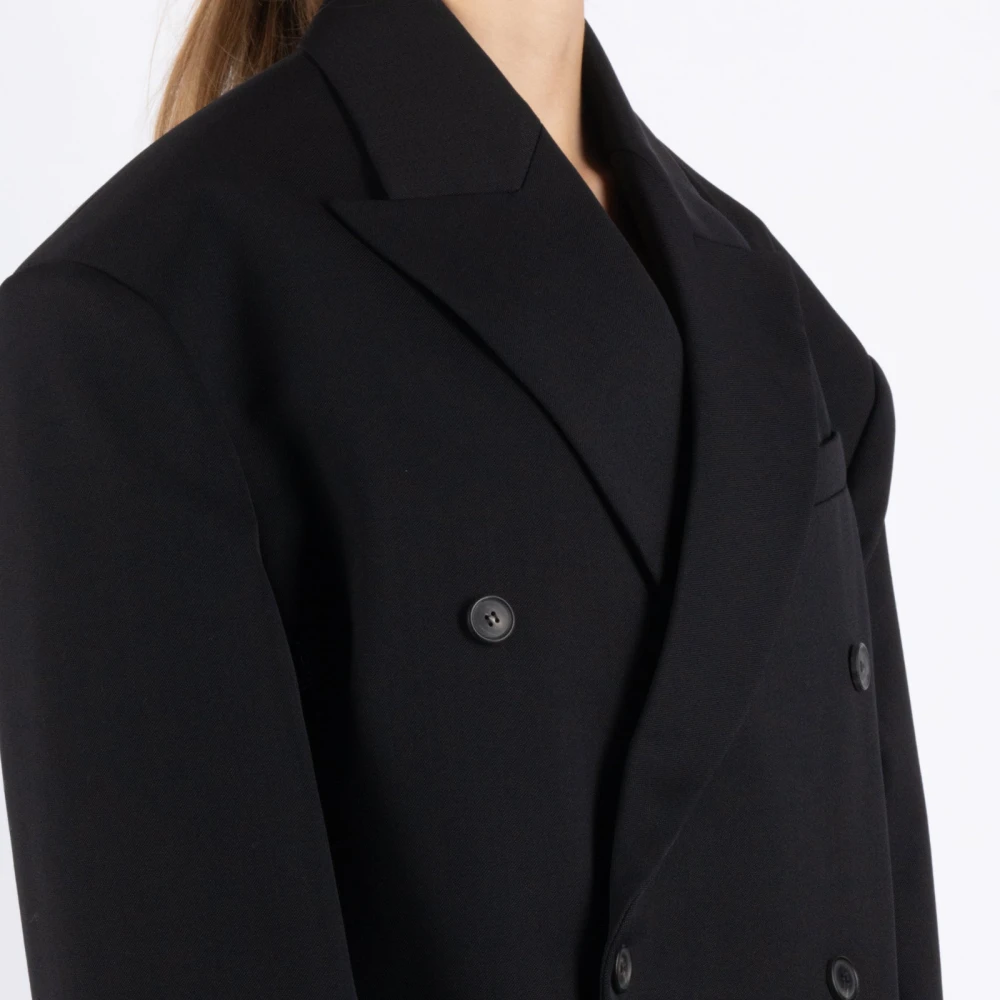 Wardrobe.nyc Zwarte wollen jas Black Dames