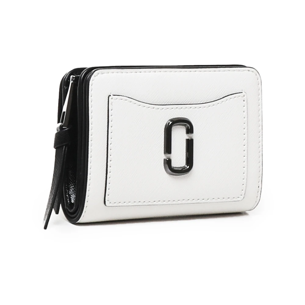 Marc Jacobs Zwarte Leren Portemonnee met Logo Black Dames