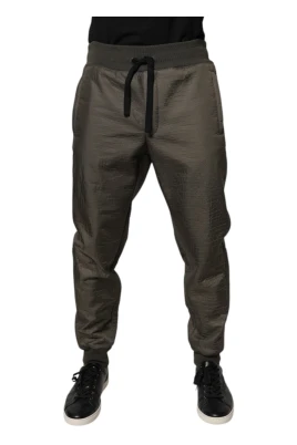 Läder Joggingbyxor