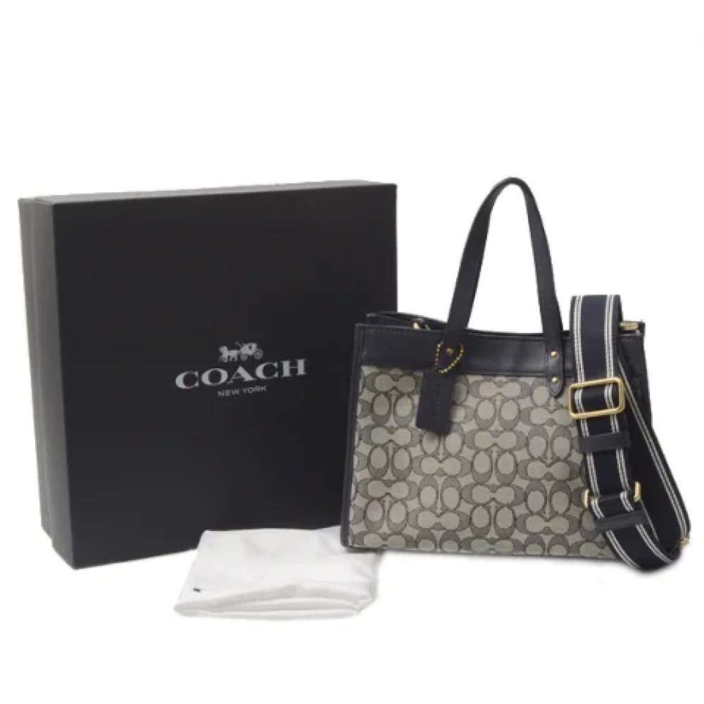 Coach Pre-owned Fabric handbags Blue Dames