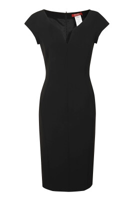 black-boat-neck-dress-with-v-motif