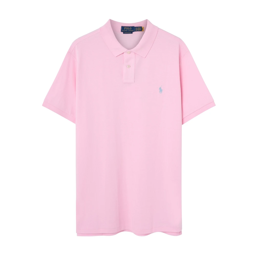 Polo Ralph Lauren Men's Pink Polo Shirts,, T-Shirts And Polos Large