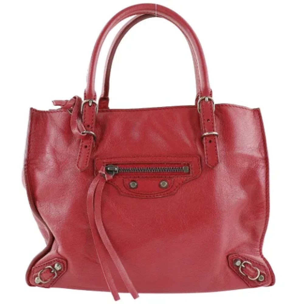 Balenciaga Vintage Pre-owned Leather handbags Red Dames