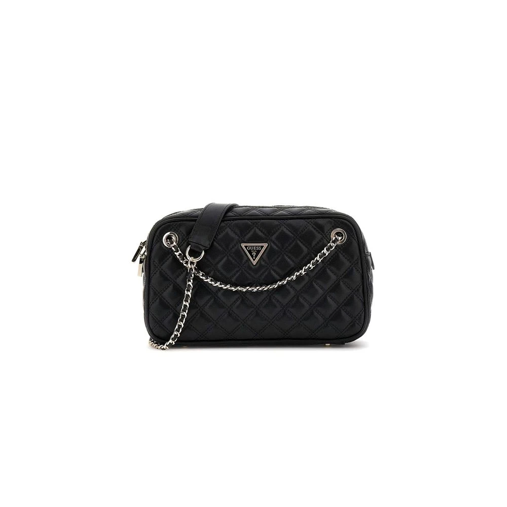 Guess Women's Black Cross Body Bags, One Size, Giully Ii Shoulder Satchel
