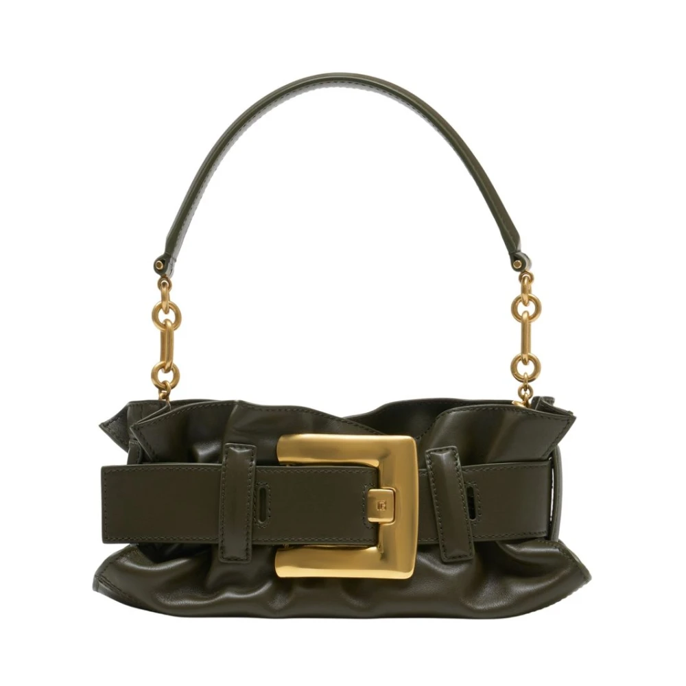 Balmain Green Anthem Mini Shoulder Bag - Female - Shoulder Bags - One Size - Bags
