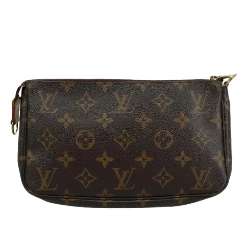 Louis Vuitton Vintage Pre-owned Canvas clutches Brown Dames