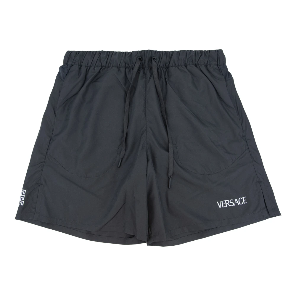 Versace Heren Lace-Up Zwemkleding Black Heren