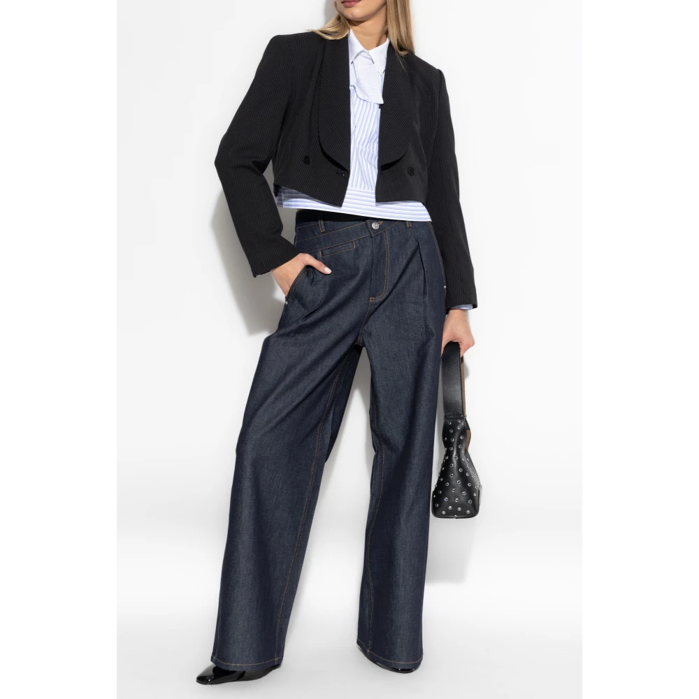 Munthe Shirt met streepmotief Blue Dames