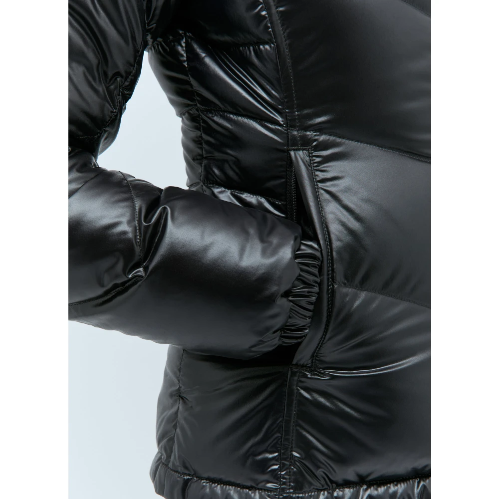 Moncler Gewatteerd Nylon Donsjack Black Dames