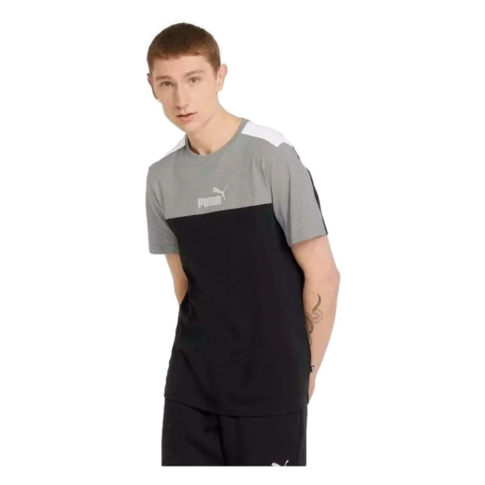 Puma Ess+ Block Tee T-shirt Black Heren