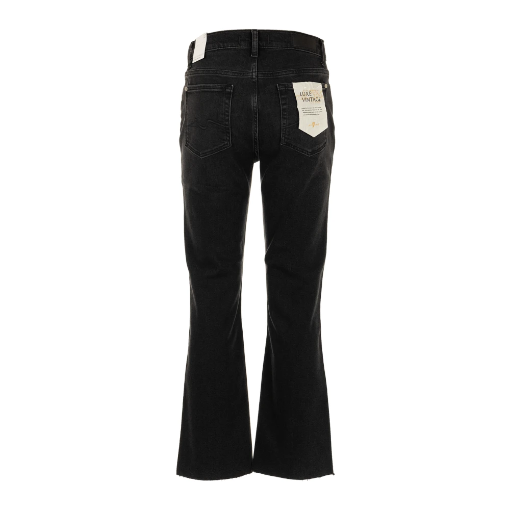 7 For All Mankind Zwarte Jeans Daisy Enkel Luxe Vintage Black Dames