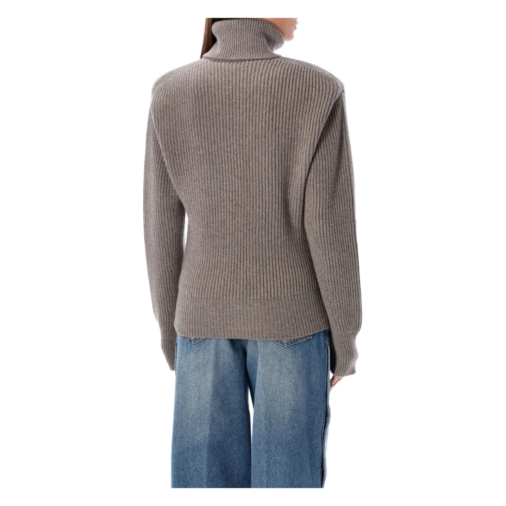 Stella Mccartney Gezellig Taupe Gebreid Aw24 Gray Dames