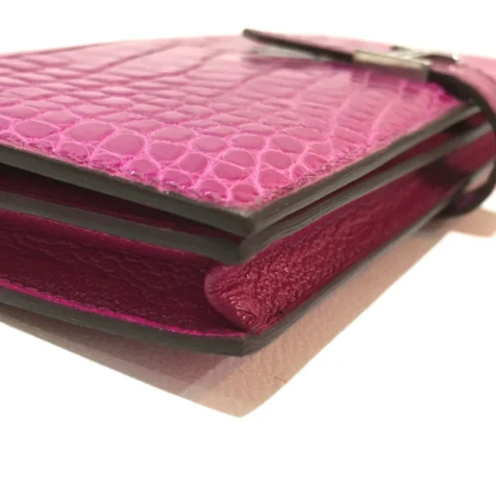 Hermès Vintage Pre-owned Fabric wallets Pink Dames