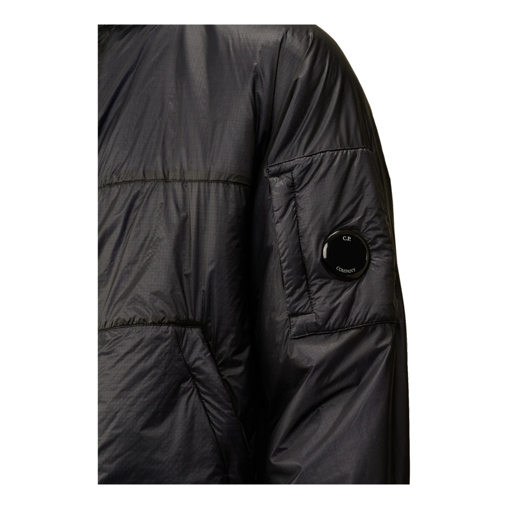 C.P. Company Lichtgewicht Primaloft Jas met Capuchon Blue Heren