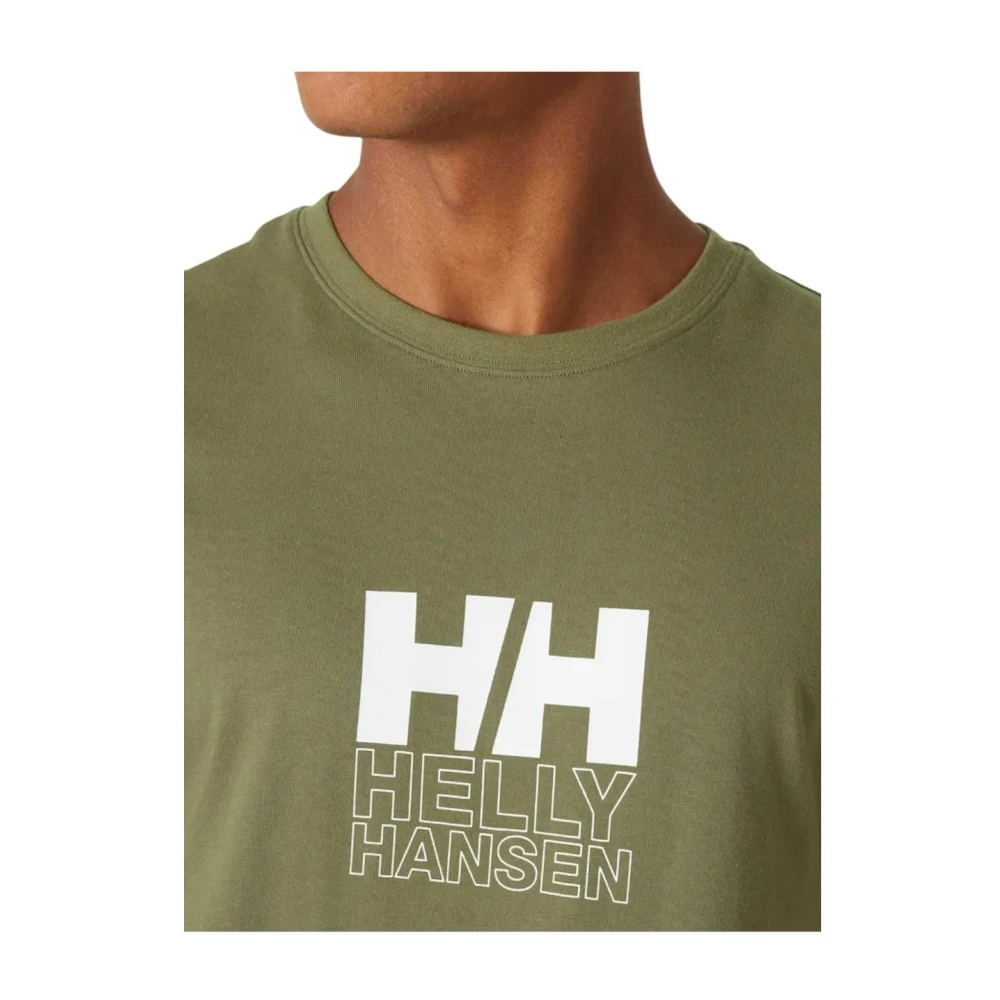 Helly Hansen Grafisch Groen T-shirt Green Heren