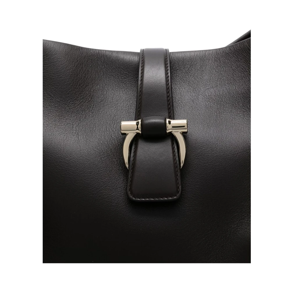 Salvatore Ferragamo Cederbruine Handtas Magnetische Sluiting Brown Dames