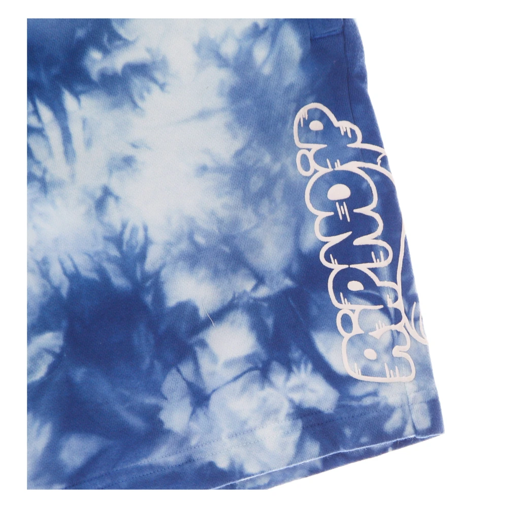 Ripndip Blauwe Acid Wash Sweat Shorts Lichtgewicht Trainingspak Blue Heren