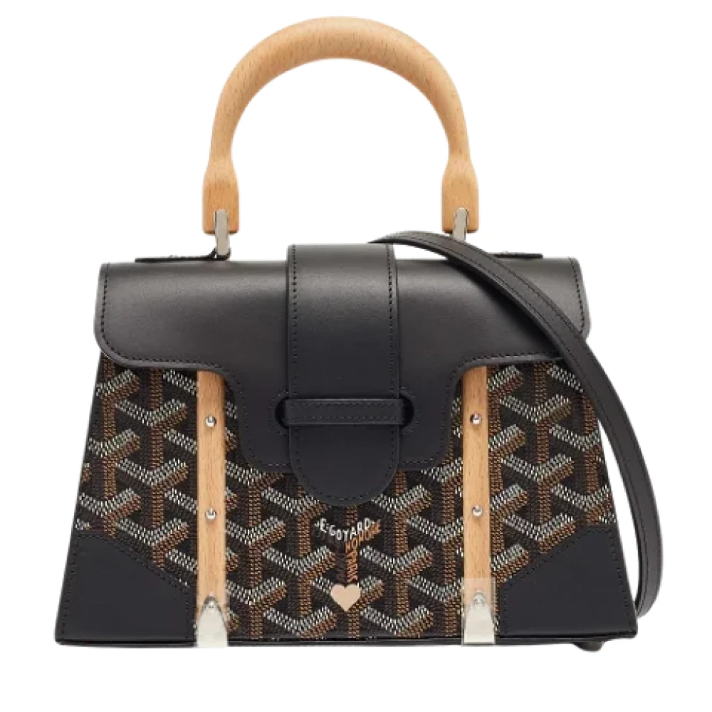 Goyard Vintage Pre-owned Leather handbags Black Dames