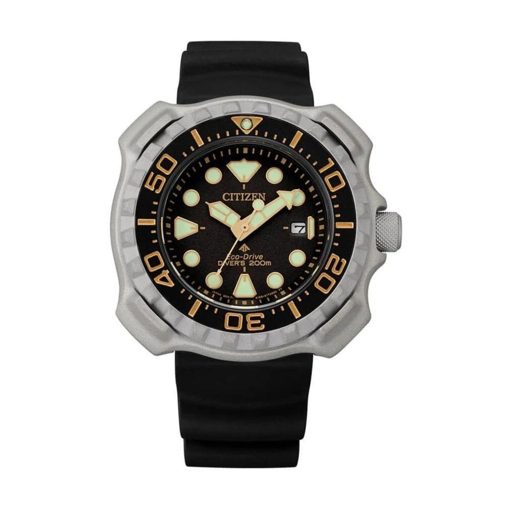 Citizen Men's Black Rubber Sport Watch With Chronograph And Date Function