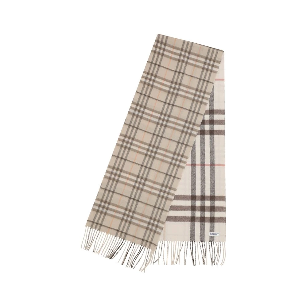 Burberry Check Cashmere Sjaal Multicolor Heren