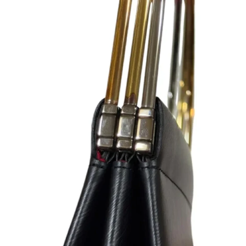 Cartier Vintage Pre-owned Leather handbags Black Dames
