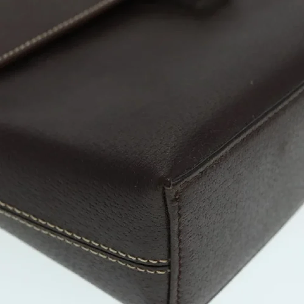Burberry Vintage Pre-owned Leather clutches Brown Dames