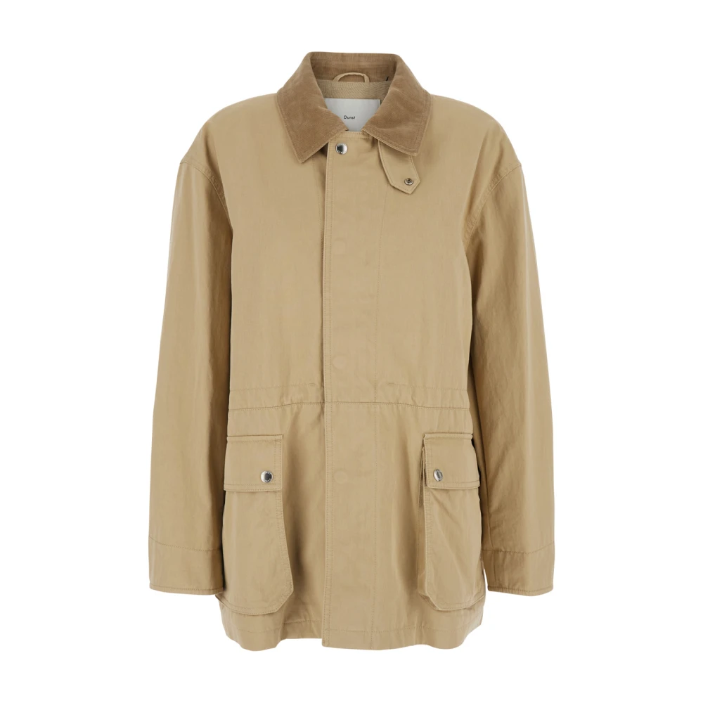 Dunst Women's Beige Chore Work Jacket - Light Jackets - S - Jackets