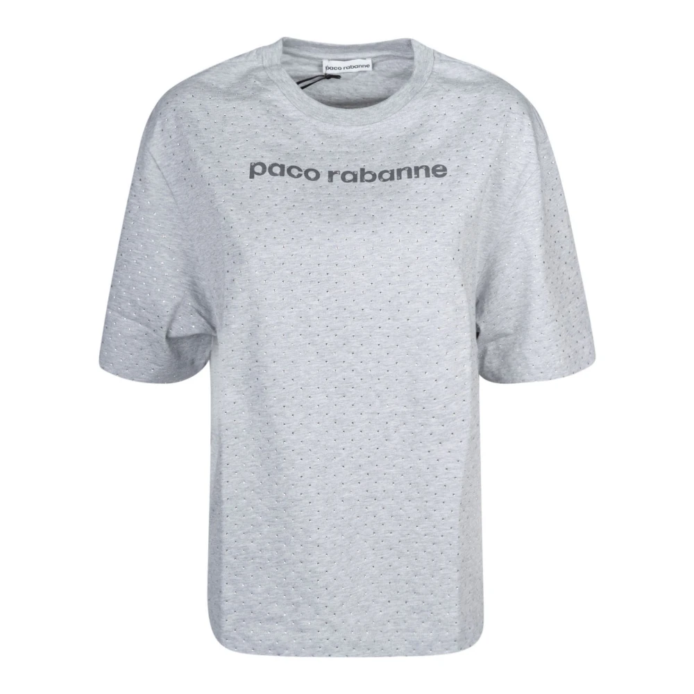 Paco Rabanne Grijze Tee Shirt P073 Gray Dames