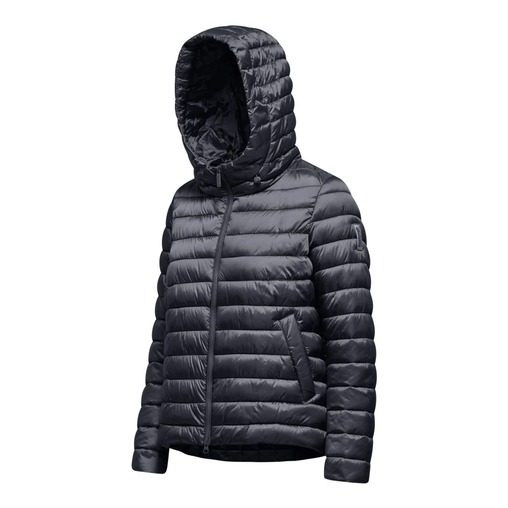 BomBoogie Lichte Nylon Donsjas met Capuchon Blue Dames