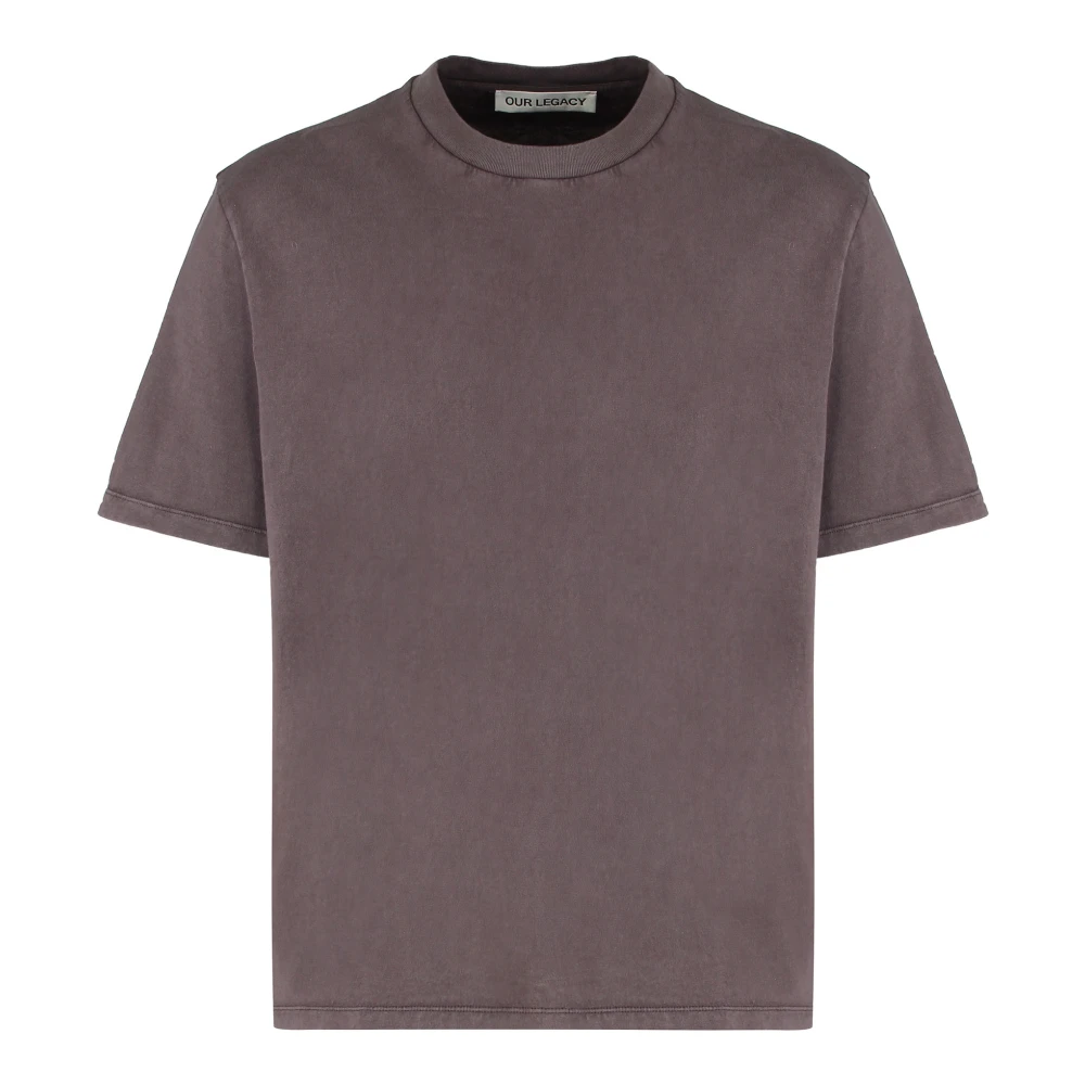 Our Legacy Men's Brown T-Shirts, Xl, Box T-Shirt