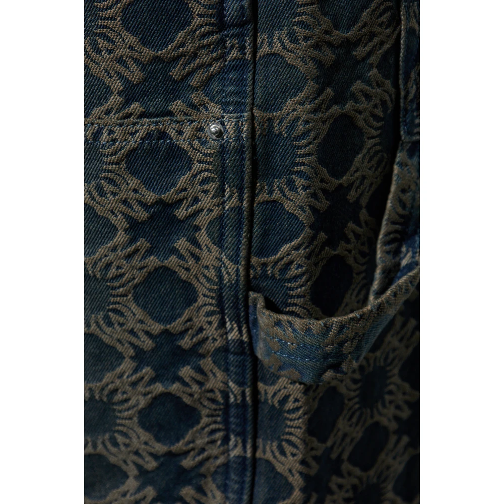 Amiri Jeans met logo Blue Heren