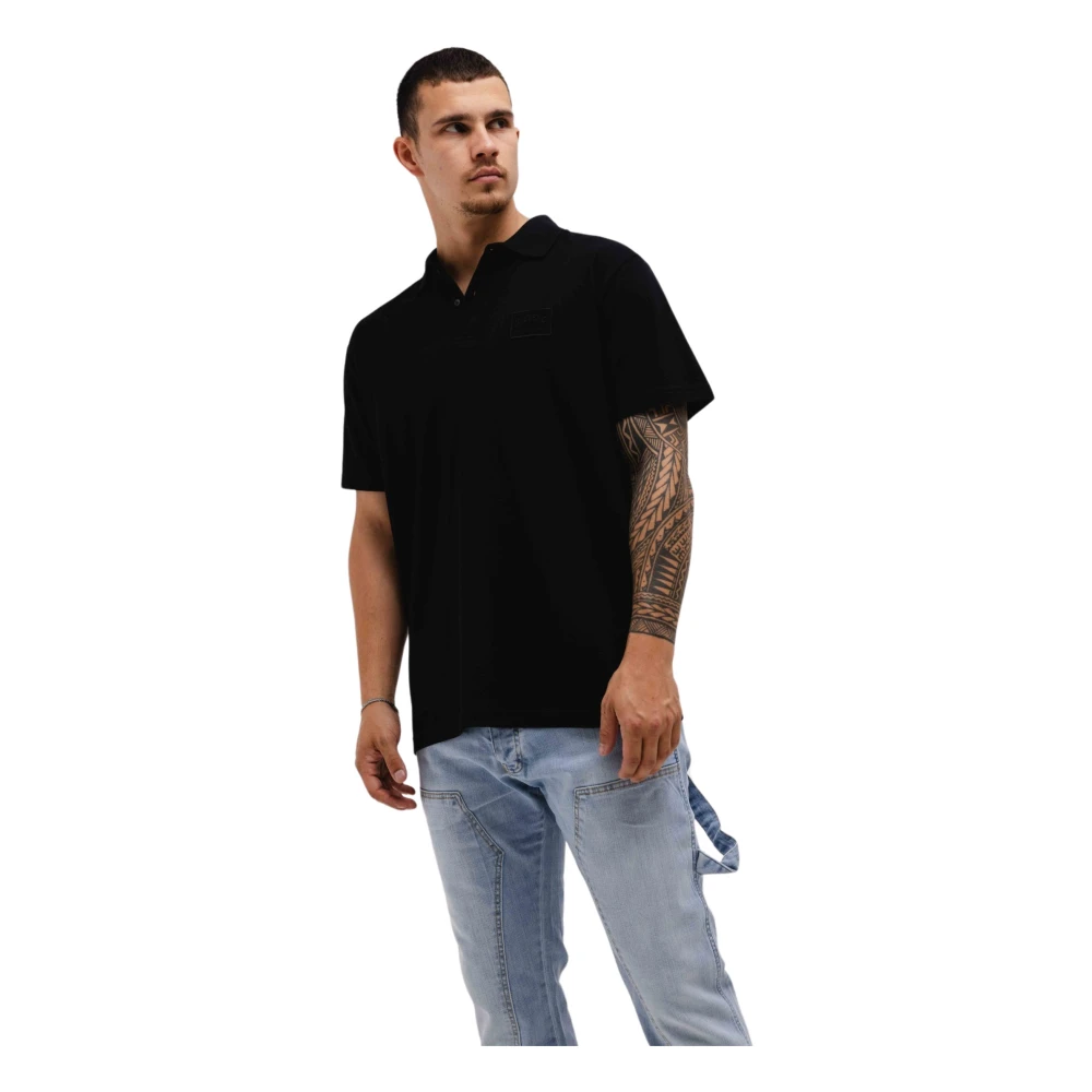 Iceberg Zwart Polo Shirt Klassieke Stijl Black Heren