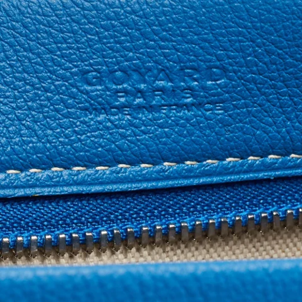Goyard Vintage Pre-owned Leather clutches Blue Dames