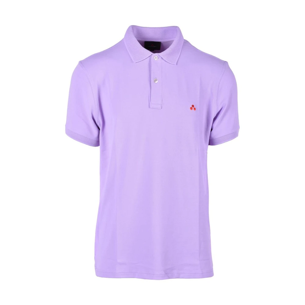 Peuterey Men's Purple Polo Shirt Short Sleeve Cotton
