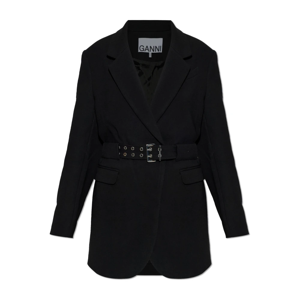Ganni , Damen, Jacken, Schwarzk, S