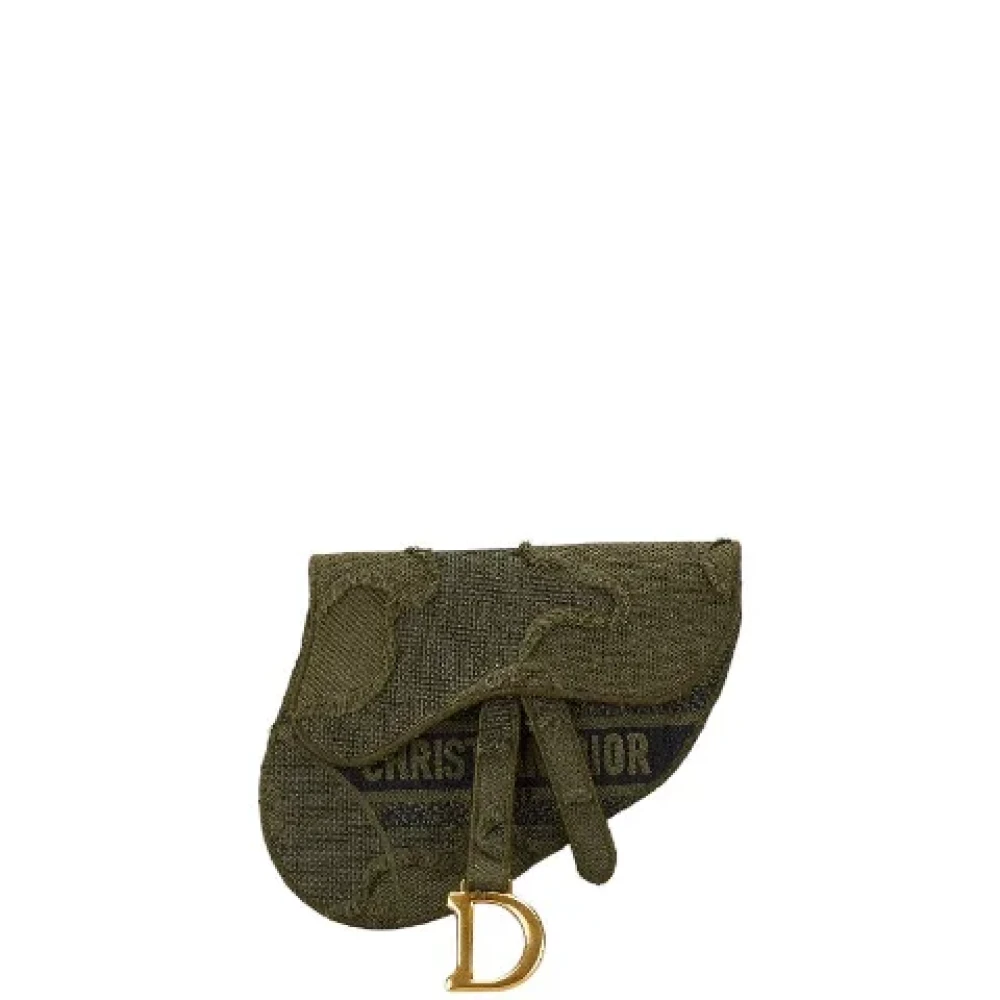 Dior Vintage Pre-owned Canvas dior-bags Green Dames