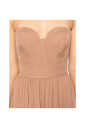 robe-marron-avec-col-halter-et-insert-cape