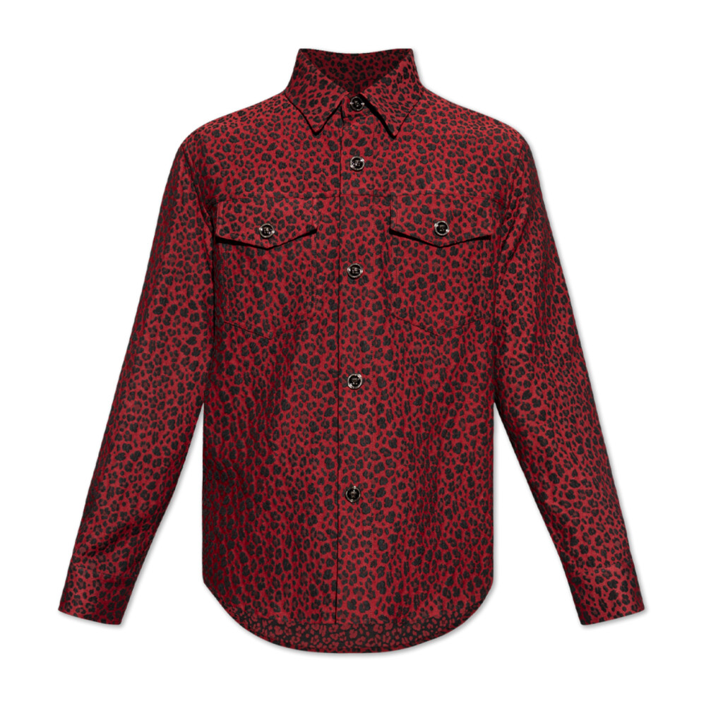 Chemise versace rouge sale