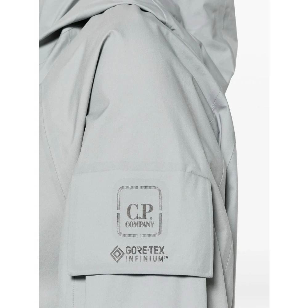 C.P. Company Lichtgrijze Gore-Tex 3L Infinium Jas Gray Heren