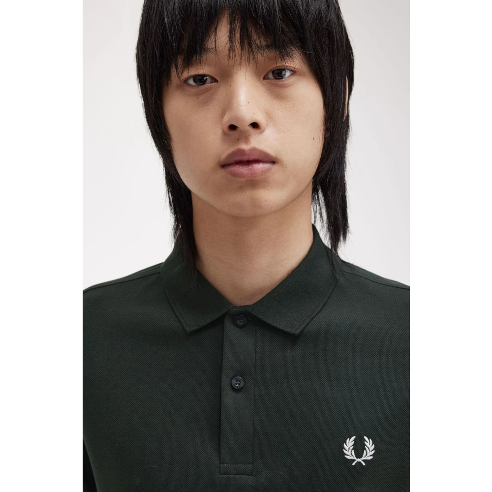 Fred Perry Groen Katoenen Poloshirt Green Heren