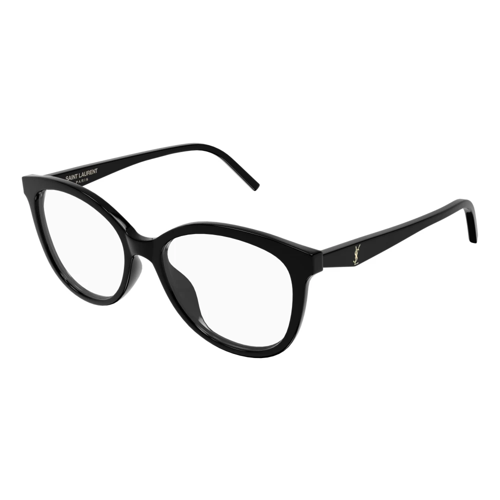 Saint Laurent Black Sl M184 001 Woman Optical Frames Acetate Transparent Cat Eye - Image 2