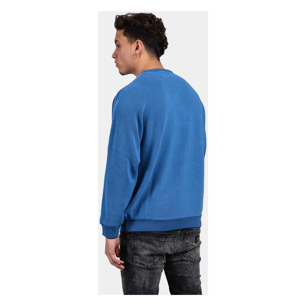 carlo colucci Senior Gebreide Trui Blue Heren